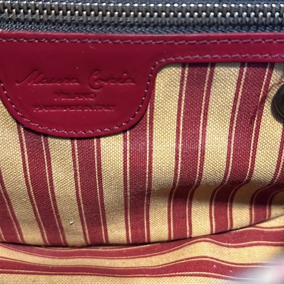 New MAURA COSCIA Luna In Multicolor Calfskin Italian Leather Shoulder Bag - Picture 9 of 11